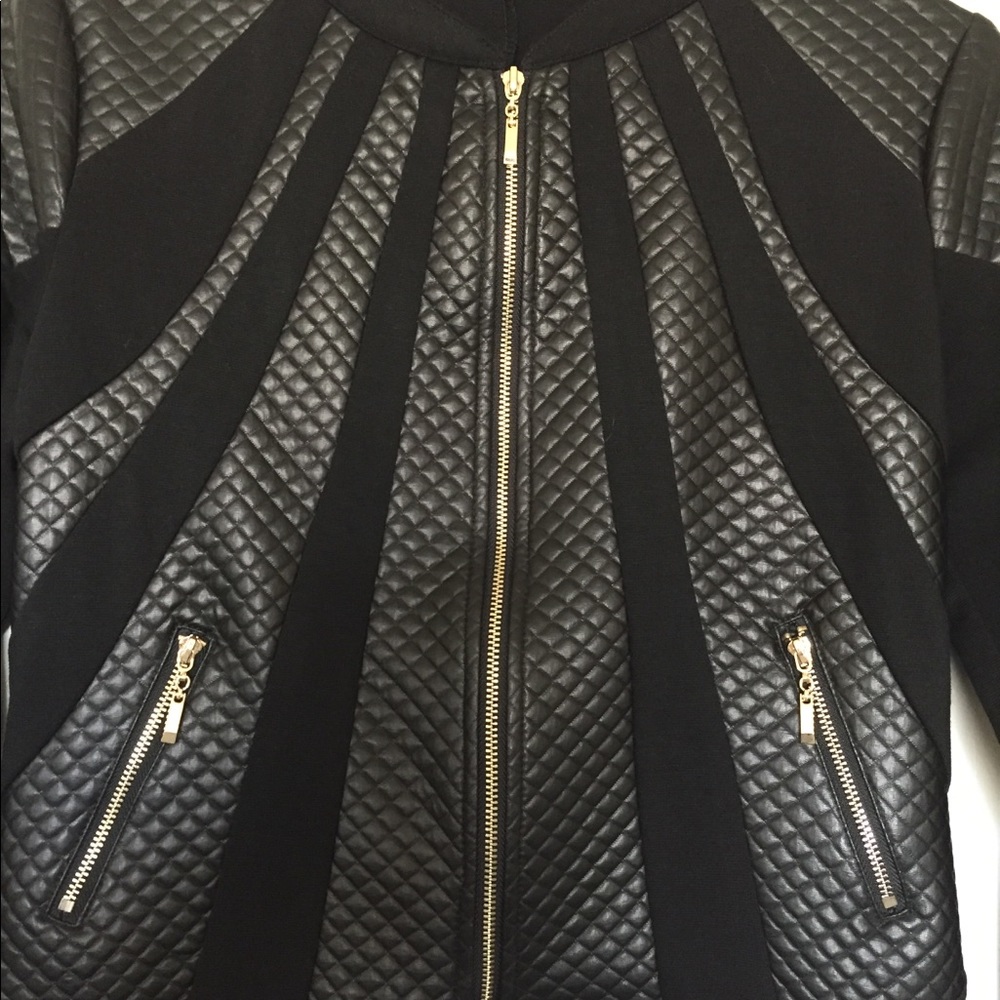 Crop Leather Jacket - Picture 3 of 5